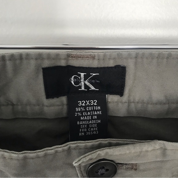 Men’s Grey Calvin Klein 32x32 Slim Fit Pants - Picture 3 of 8